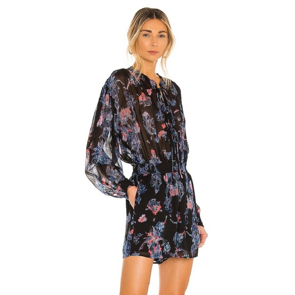 NEW IRO REVOLVE BLACK PRINTED ROMPER - Picture 4 of 10